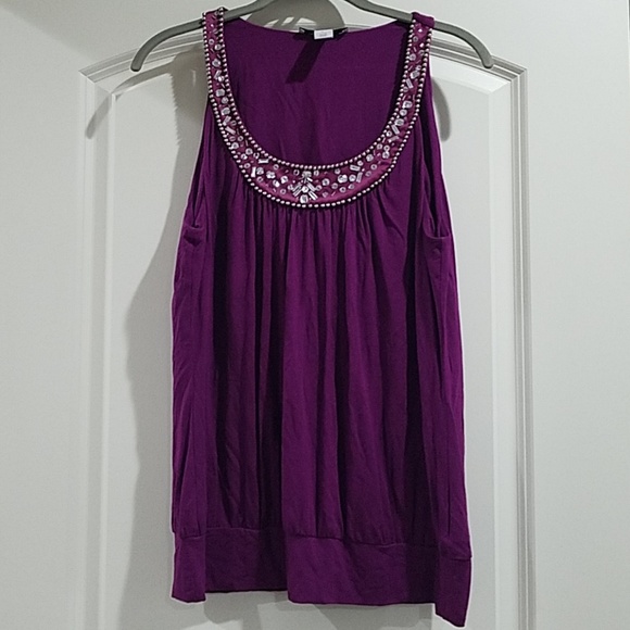 White House Black Market Tops - Purple embellished top White House Black Market White House Black Market Tops - Purple embellished top White House Black Market